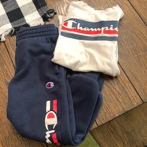 Boys Champion Sweats/Shirt Outfit